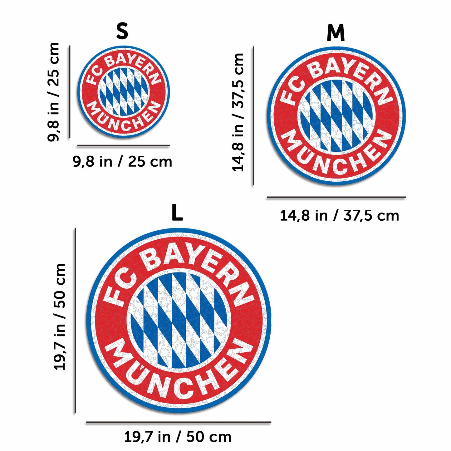 FC Bayern Munich® Logo - Wooden Puzzle