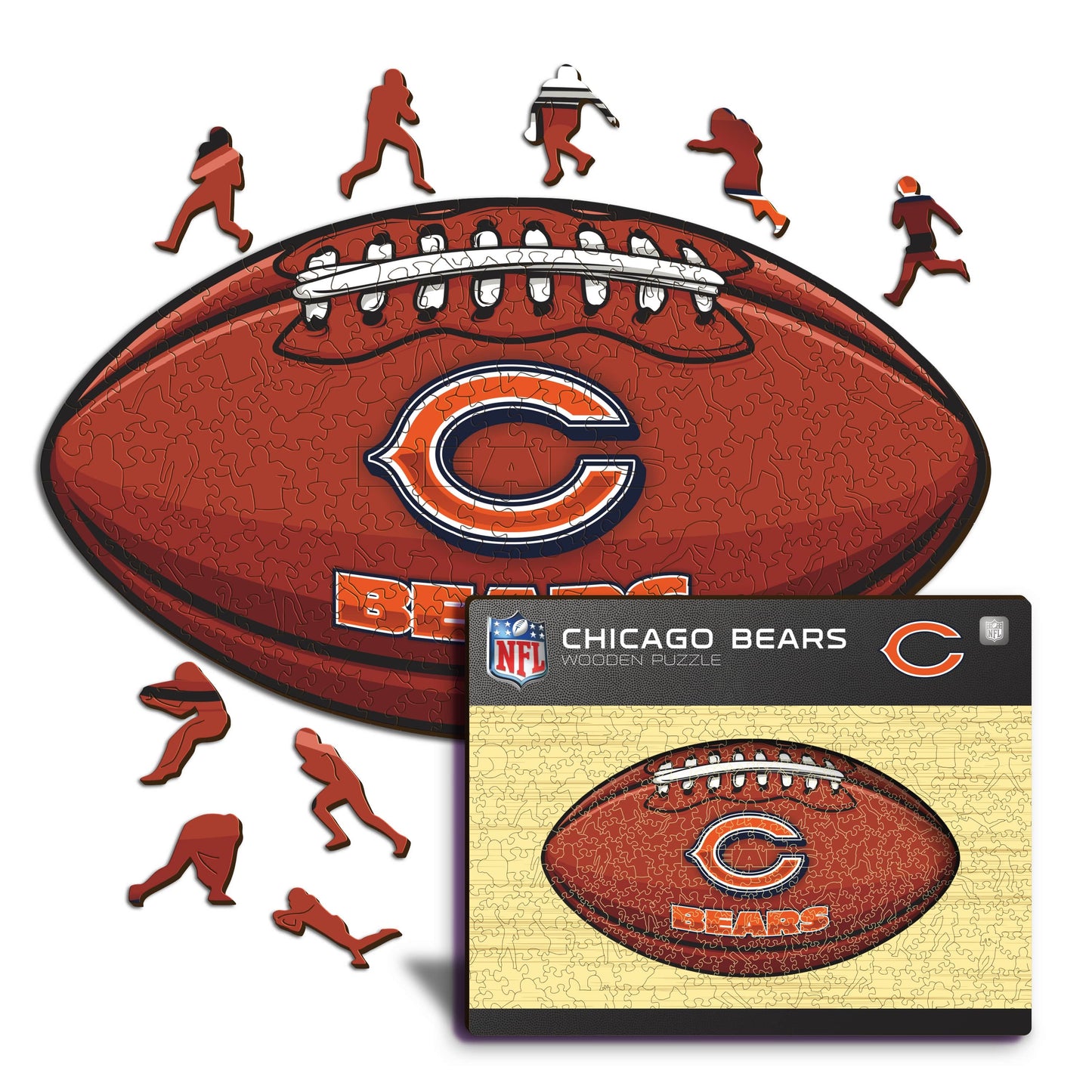 Chicago Bears™ Football - Wooden Puzzle