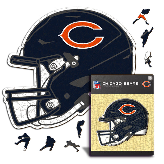 Capacete Chicago Bears™ - Quebra-cabeça de madeira 