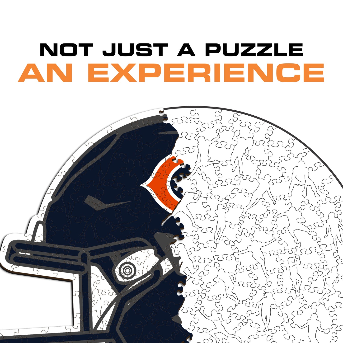 Capacete Chicago Bears™ - Quebra-cabeça de madeira 