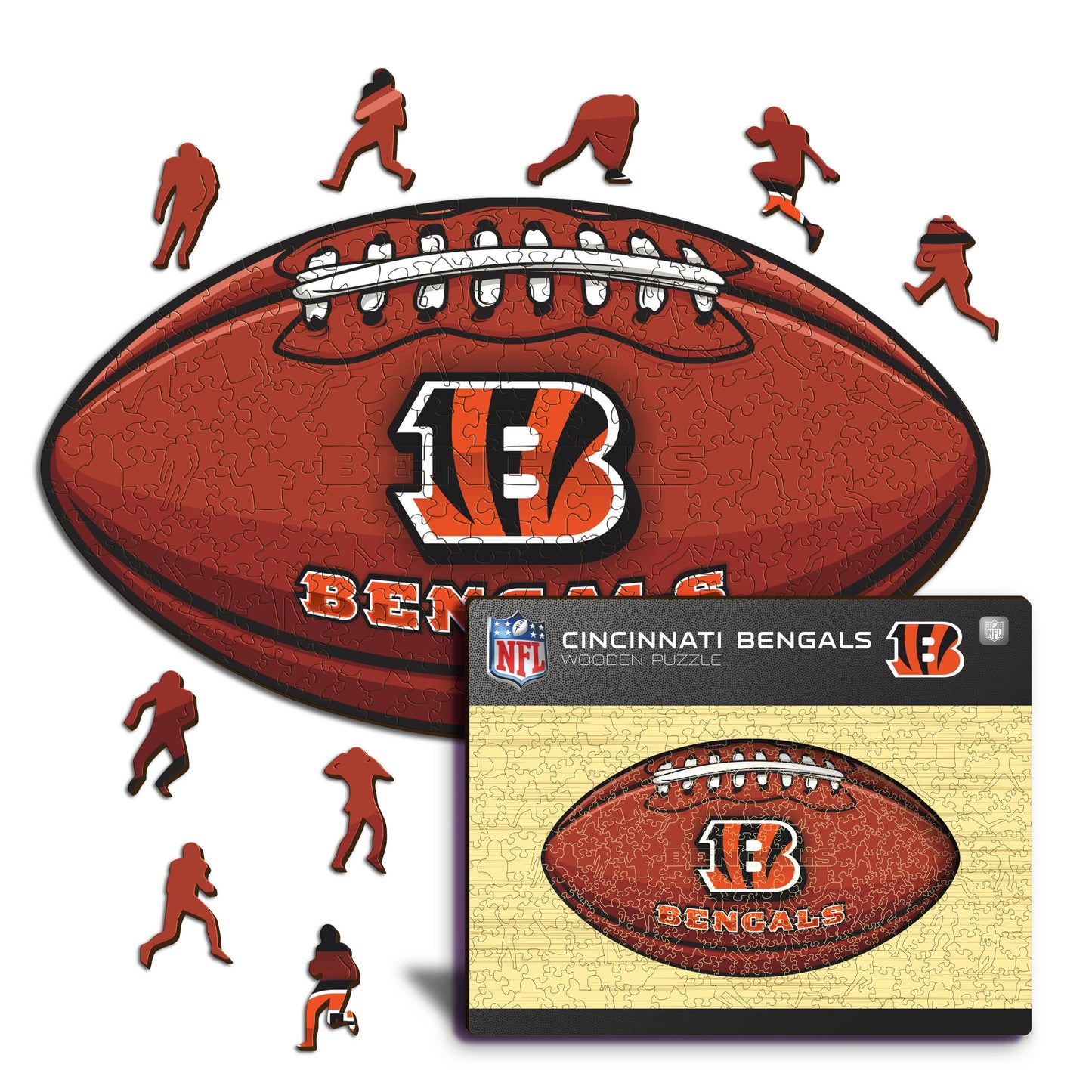 Cincinnati Bengals™ Futebol Americano - Quebra-cabeça de Madeira 