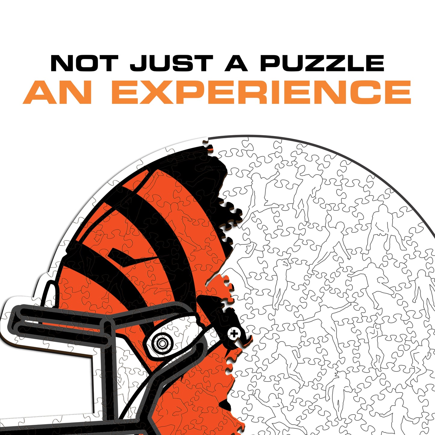 Capacete Cincinnati Bengals™ - Quebra-cabeça de madeira 