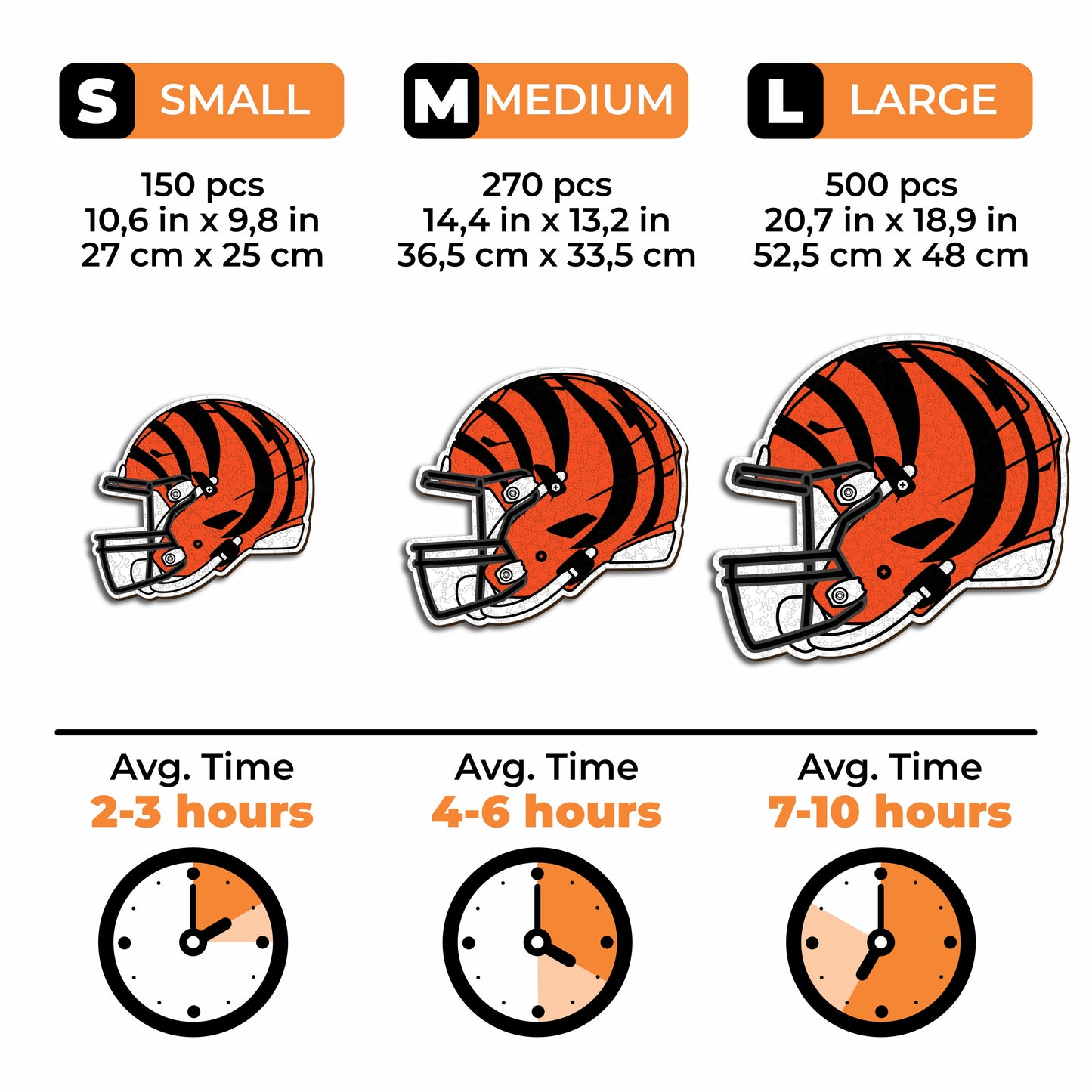 Capacete Cincinnati Bengals™ - Quebra-cabeça de madeira 