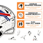 Capacete Buffalo Bills™ - Quebra-cabeça de madeira 