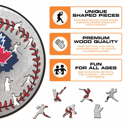 Toronto Blue Jays™ Baseball Wooden Puzzle