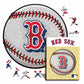 Pacote com 2 logotipos e mascote do Boston Red Sox™ 