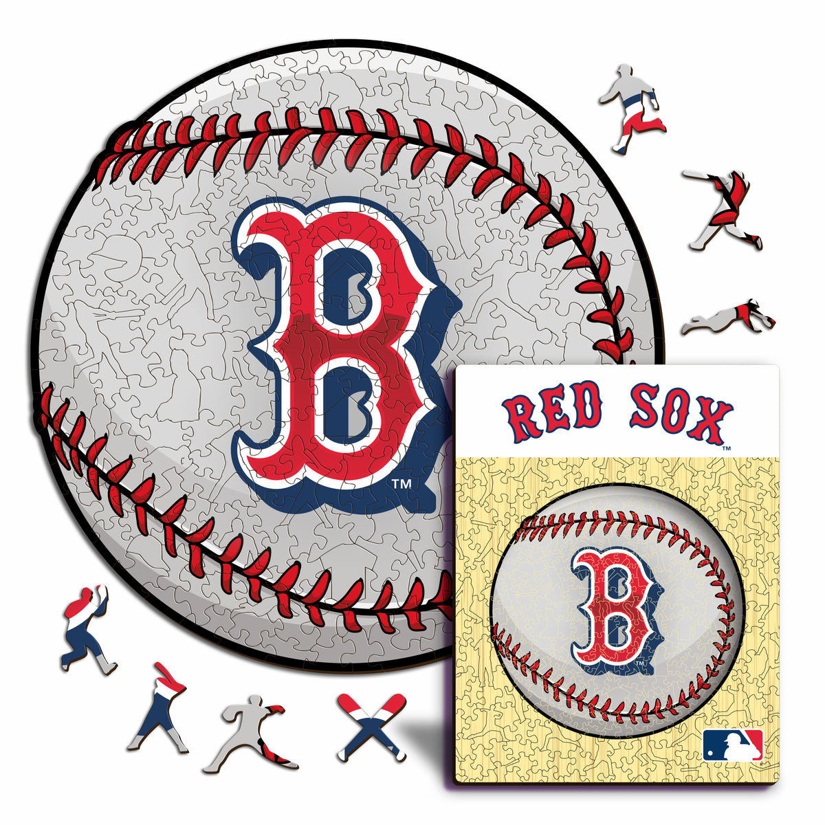 Pacote com 2 logotipos e mascote do Boston Red Sox™ 