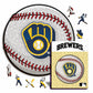 2 PACK Milwaukee Brewers™ Logo + Baseball