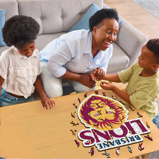 Brisbane Lions Logo - Wooden Puzzle