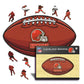 Cleveland Browns™ Futebol Americano - Quebra-cabeça de Madeira 
