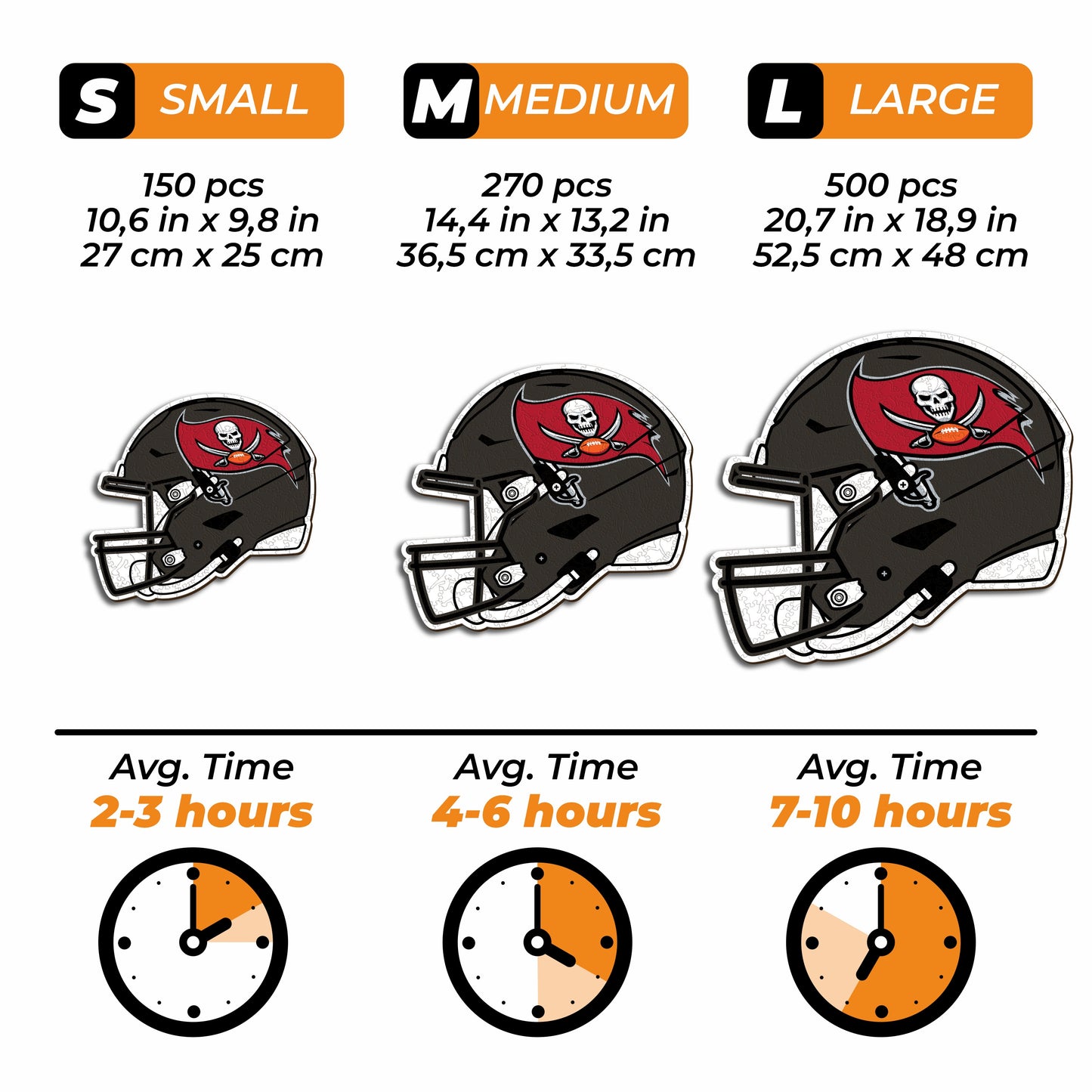 2 PACK Tampa Bay Buccaneers™ Football - Helmet