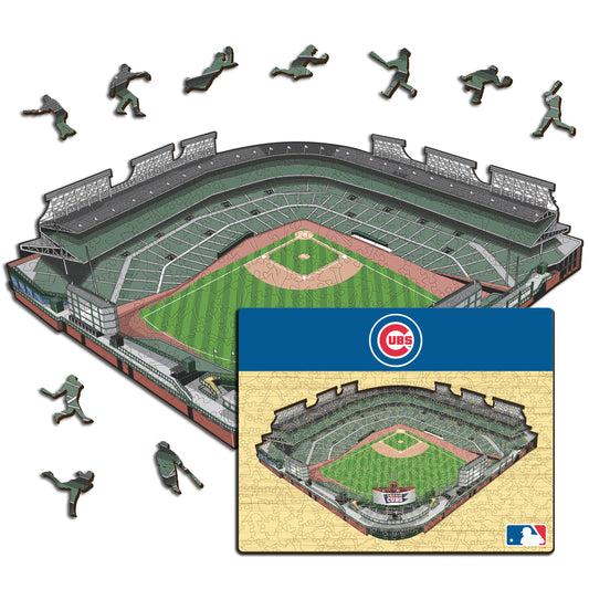 Chicago Cubs™ - Quebra-cabeça de madeira 