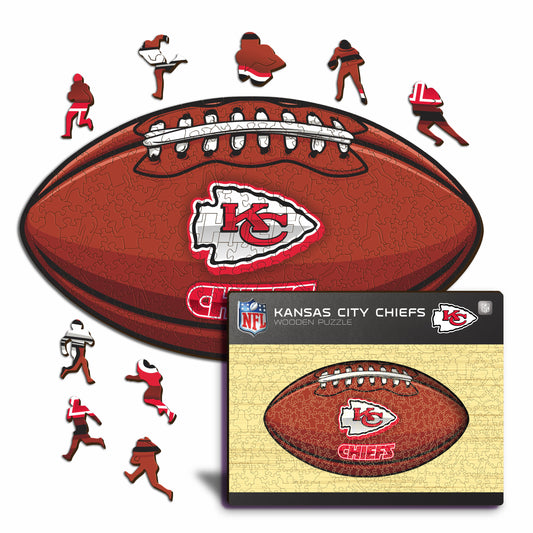 Kansas City Chiefs™ Futebol Americano - Quebra-cabeça de Madeira 