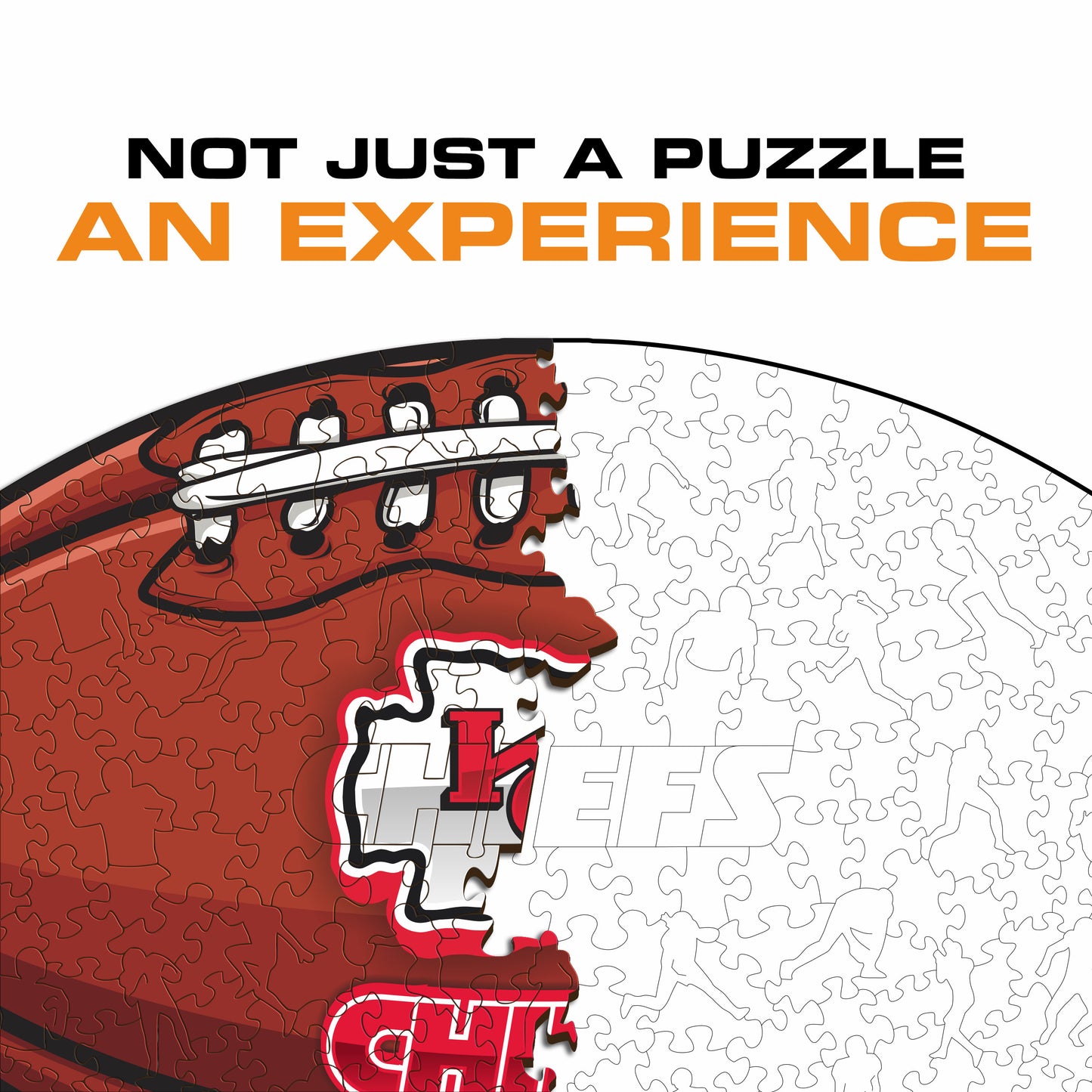 Kansas City Chiefs™ Futebol Americano - Quebra-cabeça de Madeira 
