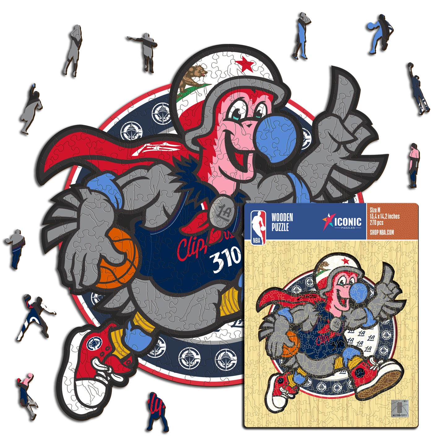 Los Angeles Clippers™ Mascot - Wooden Puzzle