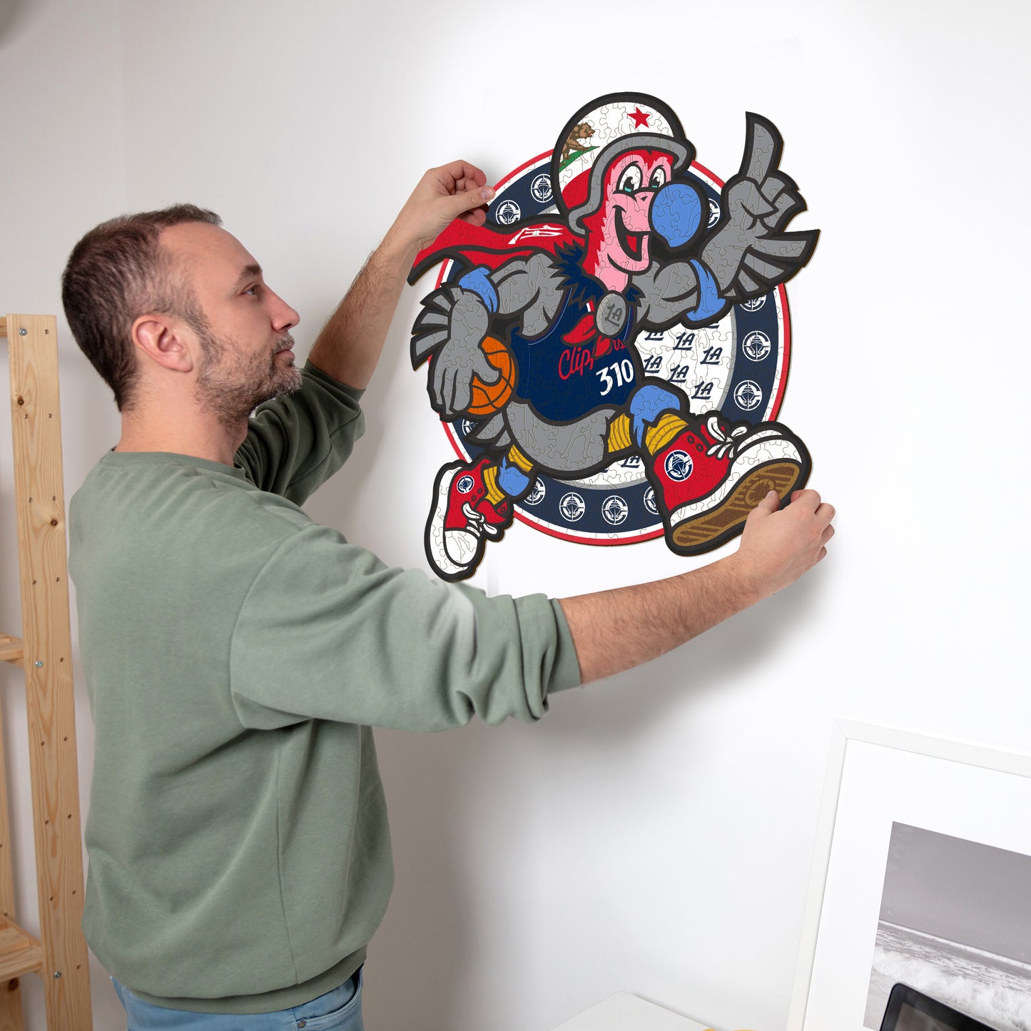 Los Angeles Clippers™ Mascot - Wooden Puzzle