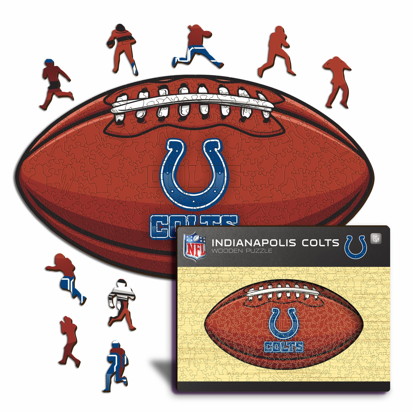 Indianapolis Colts™ Futebol Americano - Quebra-cabeça de Madeira
