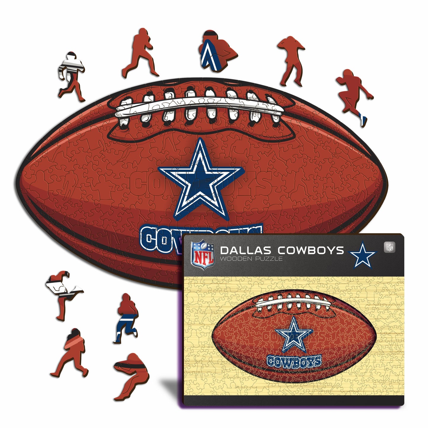 Dallas Cowboys™ Football - Wooden Puzzle