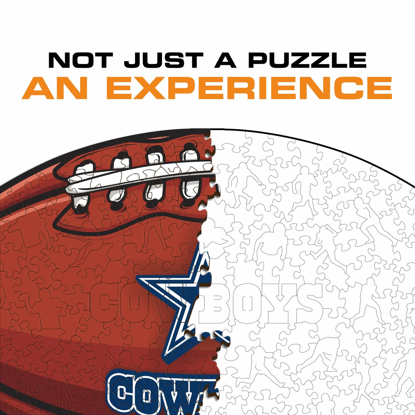 Dallas Cowboys™ Football - Wooden Puzzle