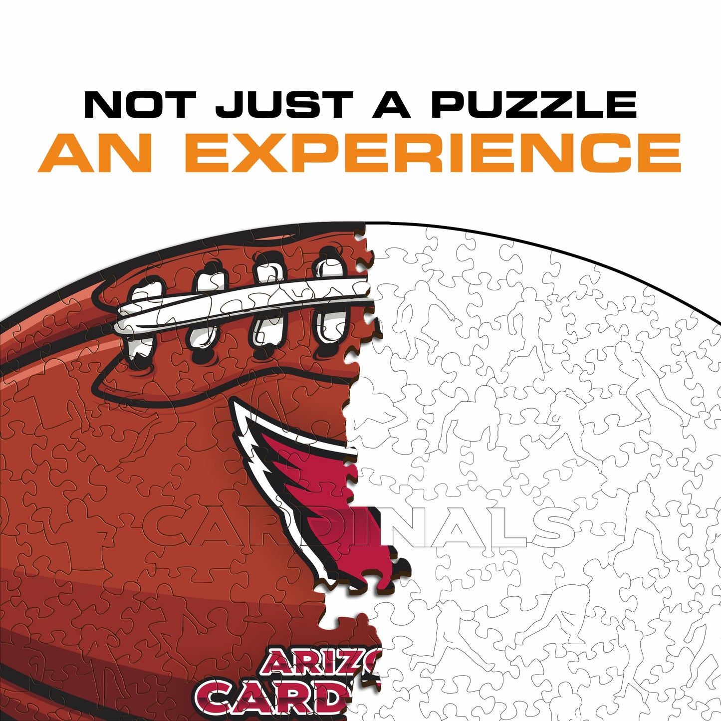 Arizona Cardinals™ Futebol Americano - Quebra-cabeça de Madeira 