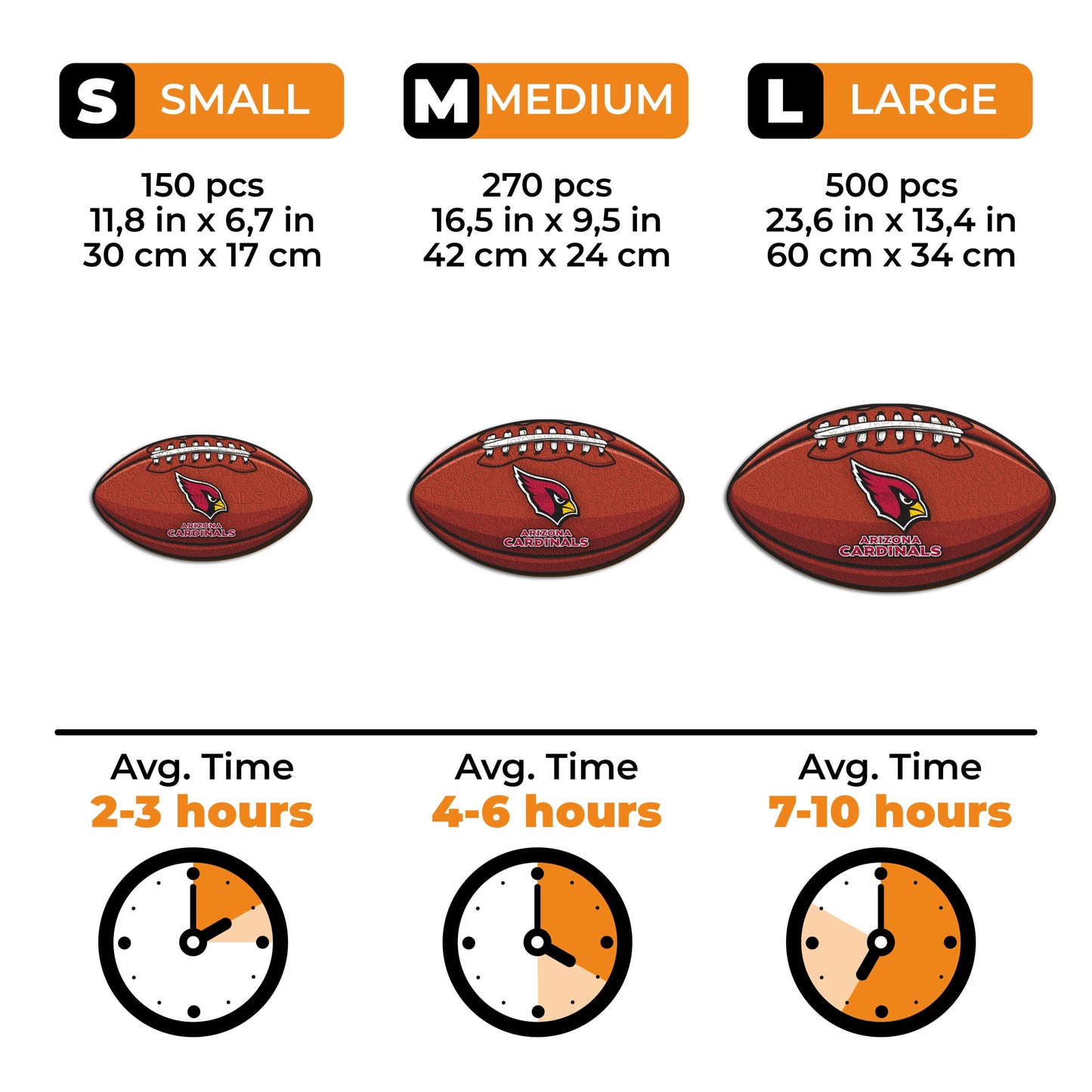 Arizona Cardinals™ Futebol Americano - Quebra-cabeça de Madeira 