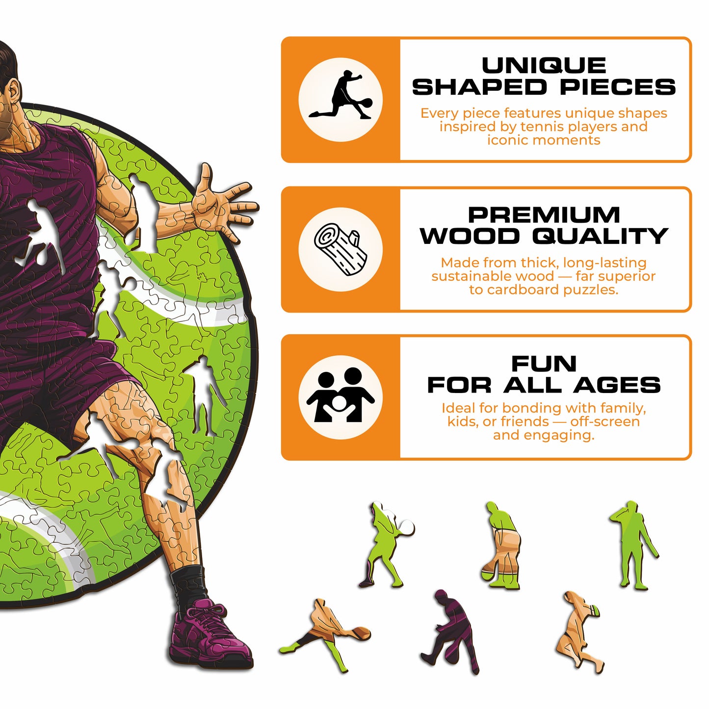 Carlos Alcaraz - Wooden Puzzle