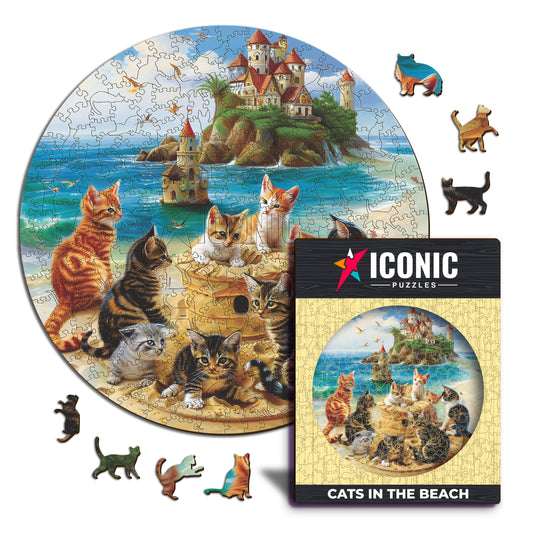 Kittens at The Seaside - Wooden Puzzle