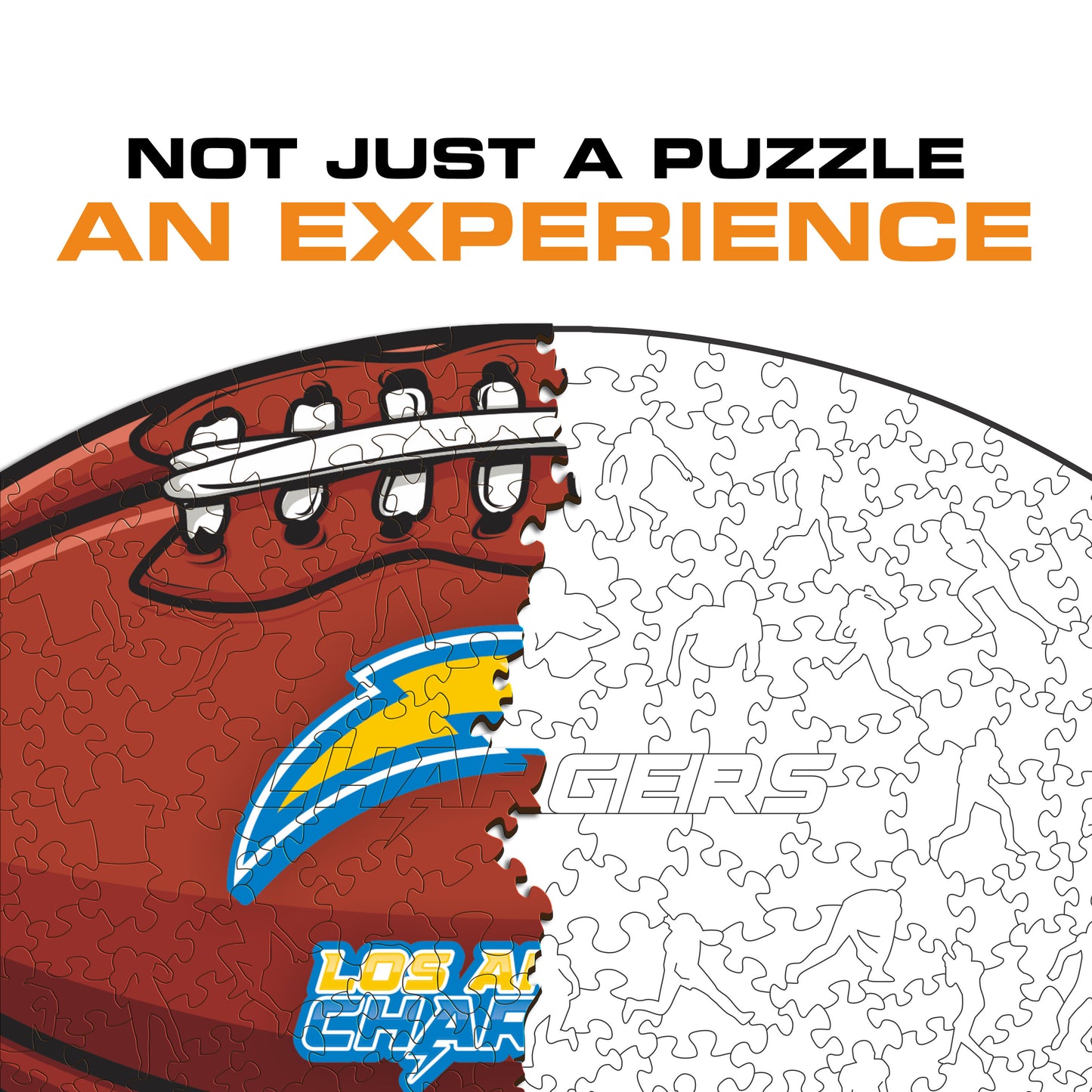 Los Angeles Chargers™ Futebol Americano - Quebra-cabeça de Madeira