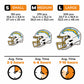 Capacete Los Angeles Chargers™ - Quebra-cabeça de madeira 