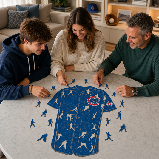Chicago Cubs™ Jersey Wooden Puzzle