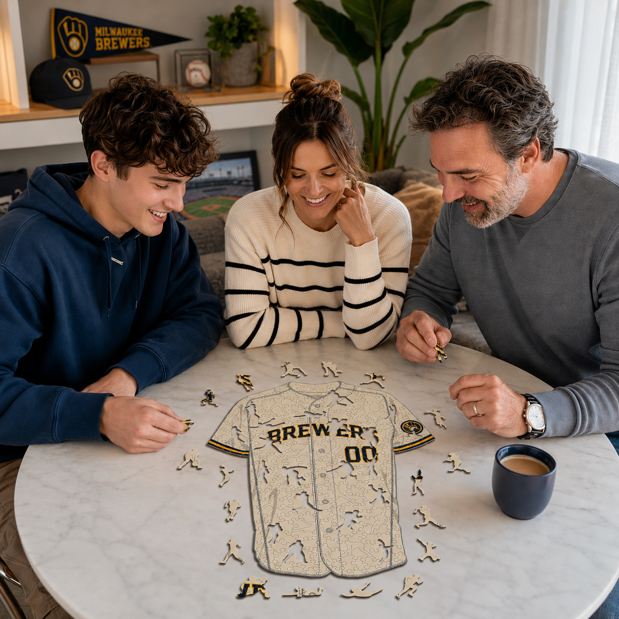 Milwaukee Brewers™ Jersey Wooden Puzzle