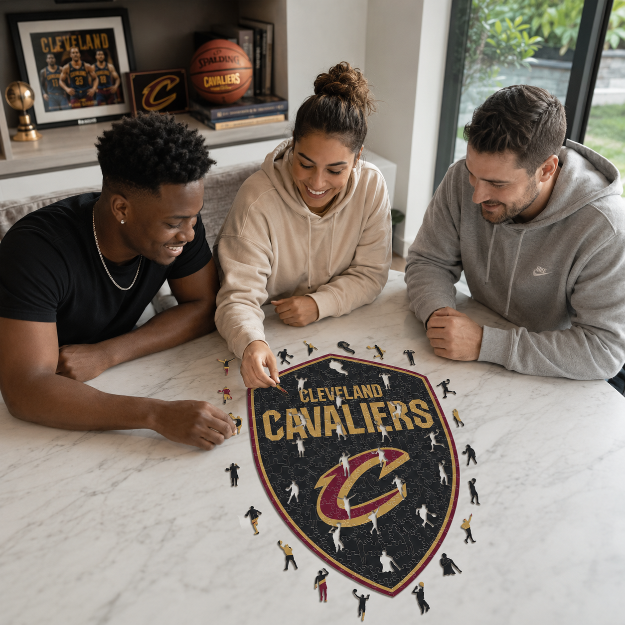 Cleveland Cavaliers™ - Quebra-cabeça de madeira 