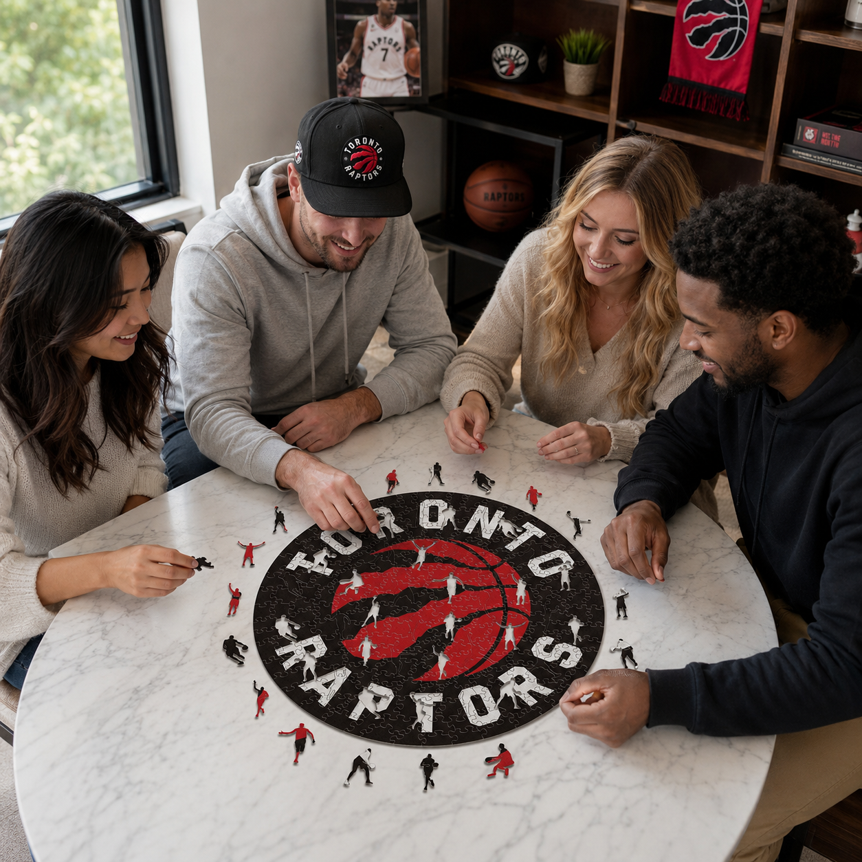 Toronto Raptors™ - Quebra-cabeça de madeira