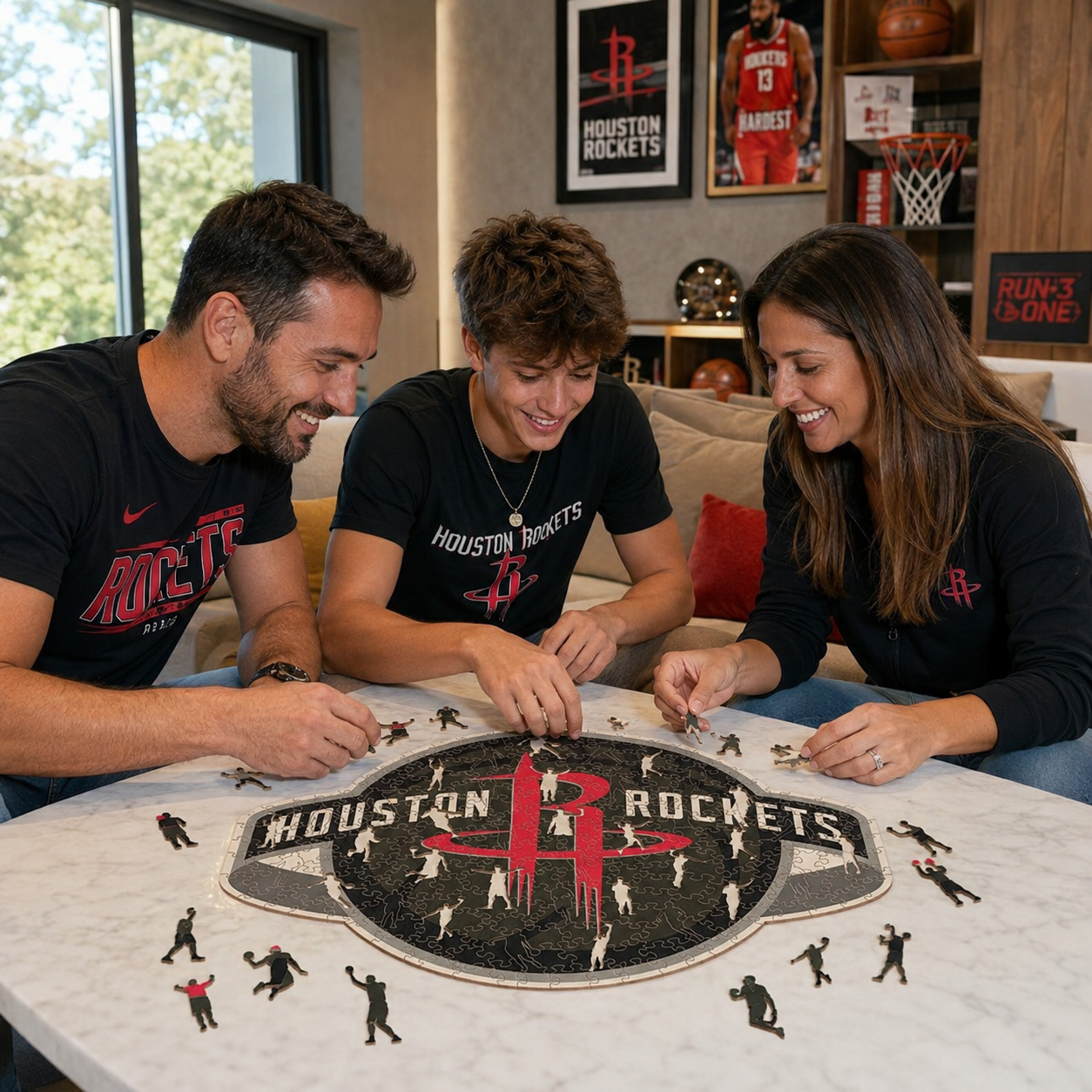 Houston Rockets™ Logo Wooden Puzzle