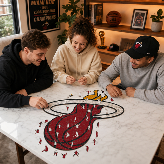 Miami Heat™ Logo Wooden Puzzle