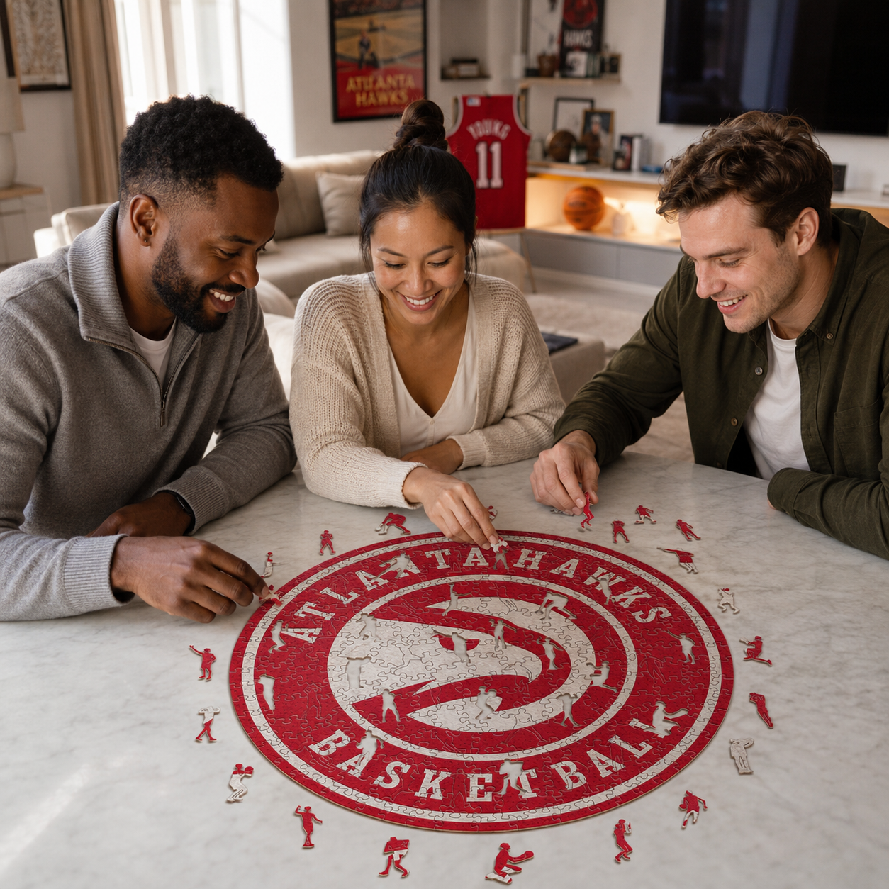 Atlanta Hawks™ Logo Wooden Puzzle