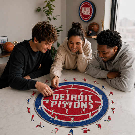 Detroit Pistons™ Logo Wooden Puzzle