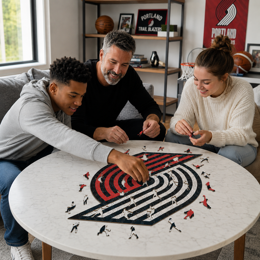 Portland Trail Blazers™ Logo Wooden Puzzle