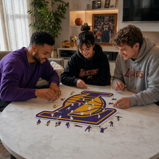 Los Angeles Lakers™ - Quebra-cabeça de madeira 