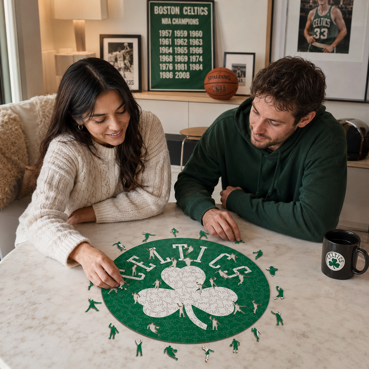 Boston Celtics™ Logo Wooden Puzzle