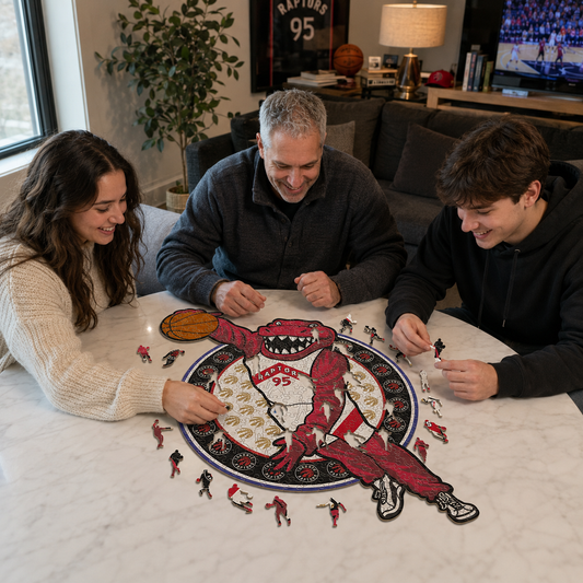 Toronto Raptors™ - Quebra-cabeça de madeira