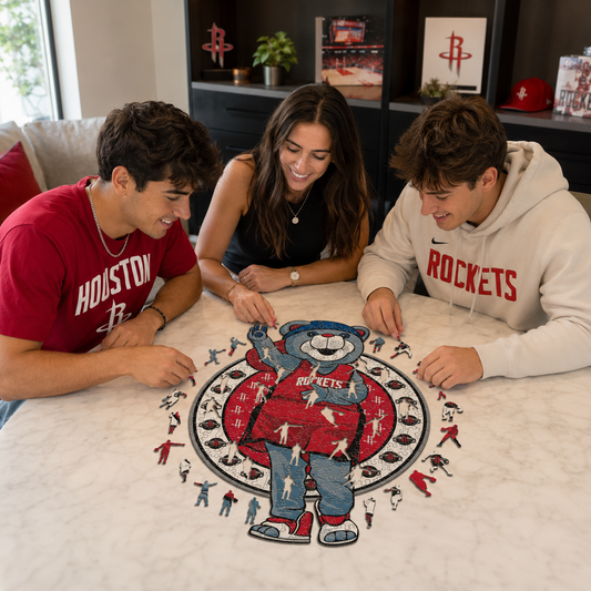Houston Rockets™ Mascot Wooden Puzzle