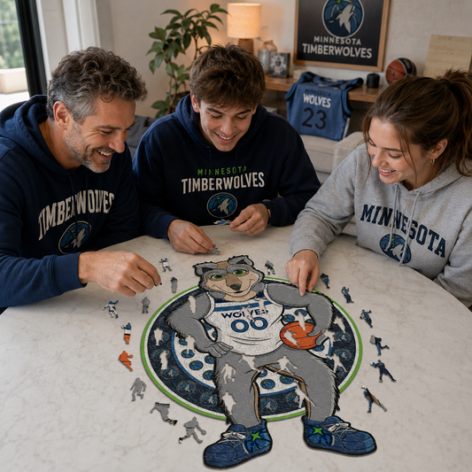 Minnesota Timberwolves™ Mascot Wooden Puzzle