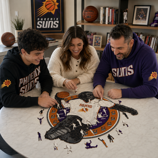 Phoenix Suns™ - Quebra-cabeça de madeira 