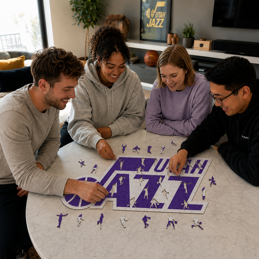 Utah Jazz™ Logo Wooden Puzzle