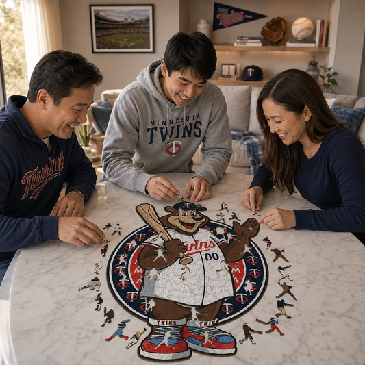 Minnesota Twins™ Mascot Wooden Puzzle