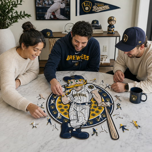 Milwaukee Brewers™ Mascot Wooden Puzzle