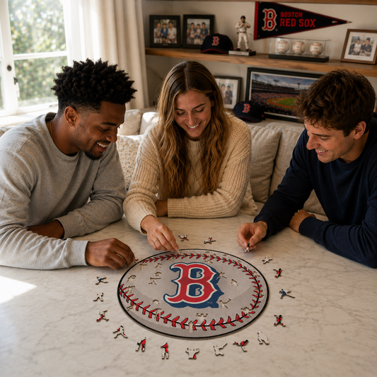 Boston Red Sox™ Baseball Wooden Puzzle