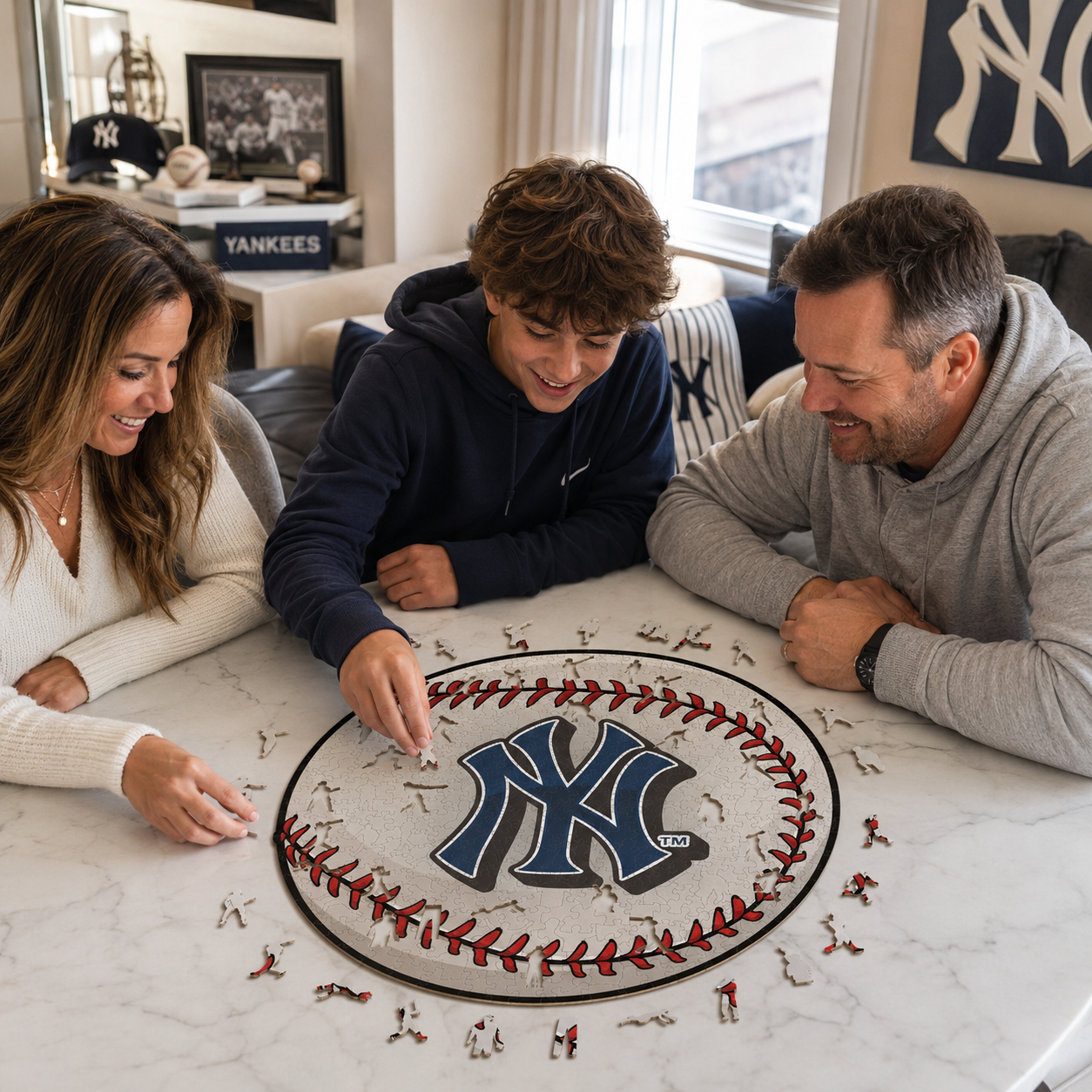 New York Yankees™ Baseball Wooden Puzzle