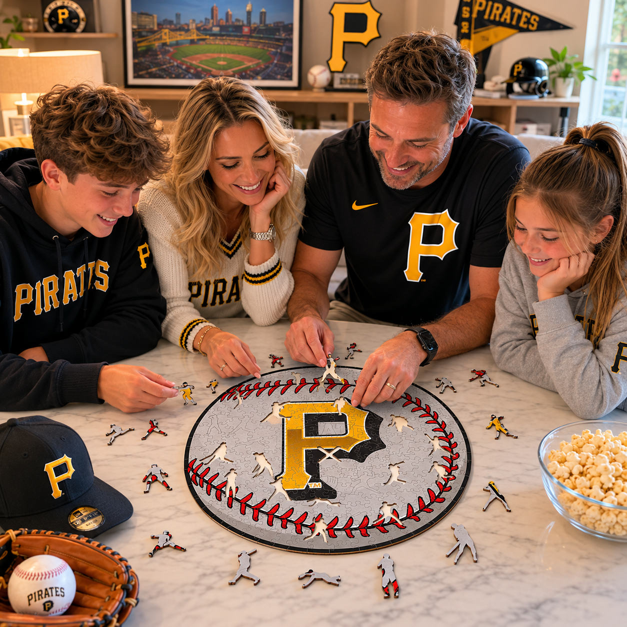 Pittsburgh Pirates™ Baseball Wooden Puzzle